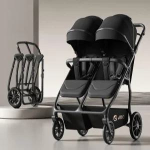 쌍둥이 유모차 폴딩 휴대용 트윈 유모카 고급 접이식 수납 편리한 안전 쌍둥이디럭스유모차
