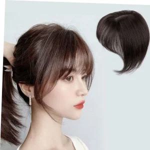 정수리탈모 탑커버 앞머리 정수리가발(다크브라운)