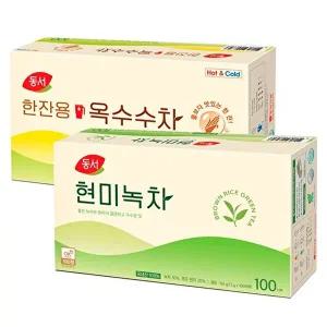 [동서식품]동서 현미녹차 100T+한잔용옥수수차100T
