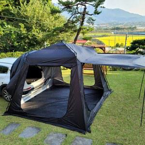 차박 텐트 통합 SUV 터널 캠핑텐트 일체형 차량 참조 도킹쉘터 사각 차박용