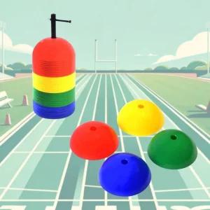 트레이닝 보조기구 멀티돔 접시콘 마커 40P 유치원 체육보조용품 달리기