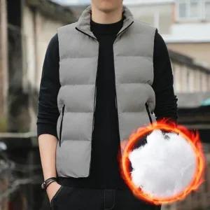 [라일리여성의류] Rly 겨울 다운 따뜻한 남성 무지 경량 패딩 조끼 다