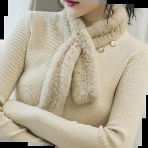 쁘띠목도리 직수입 천연 밍크 쁘띠 털 목도리 겨울 머플러