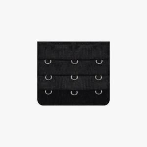 [룽스]연장 후크 브라끈고리 블랙 3버튼