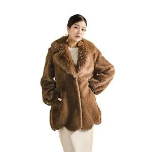 [NS홈쇼핑][바띠] FAUX 밍크 퍼 카라 코트[35592655]