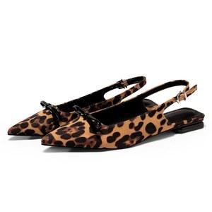 코트고 여성 슬링백 플랫 보우 슬립 온 드레스 슈즈 버클 편안한 발레 포인티드 토 파티 작업화