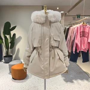 [대구백화점] [에잇컨셉]안감밍크 비죠 케이프 웰론패딩(C25L7FPD014)