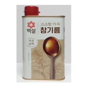 CJ 백설 고소함 가득 참기름 450ml 1개