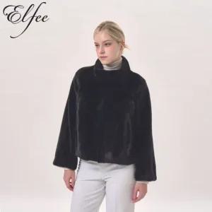 [진도]풀스킨 휘메일밍크 코트(블랙)