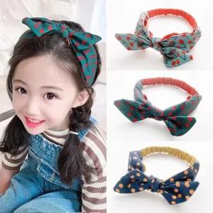 상큼 발랄 핸드메이드 체리리본 헤어밴드 밴드타입 유아 아동 초등 여아 예쁜 머리띠