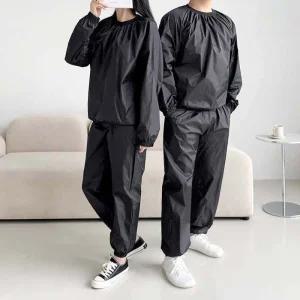 ONM 남자 여자 운동 라운드넥 블랙 색상 운동복 땀복