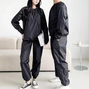 ONM 남녀 땀복 상하의 세트 검정 1P 긴팔 헬스 트