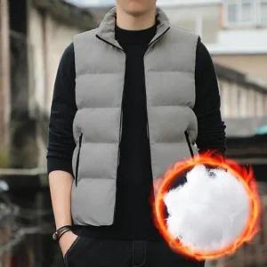 [라일리여성의류] Rly 겨울 다운 따뜻한 남성 무지 경량 패딩 조끼 다