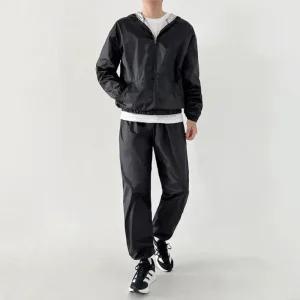 [라일리여성의류] Rly 남녀공용 허리밴딩 커플 땀복 트레이닝닝 운동 가