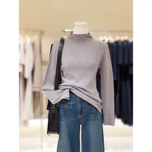 [롯데백화점]SOUP 베이직 스판 반넥 니트 SBALK3F2