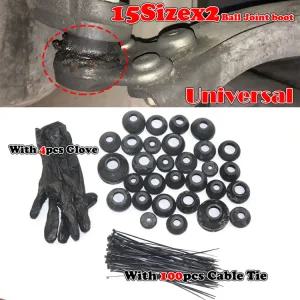 교체용 스티어링 서스펜션 부츠 엔드 랩 로드 글러브 트랙 케이블 타이 커버 볼 30개 더스트