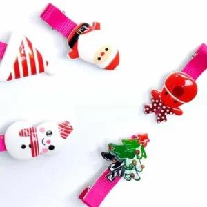 크리스마스 머리핀 귀여운집게핀 크리스마스머리핀 크리스마스머리장식 머리장식 파티머리핀