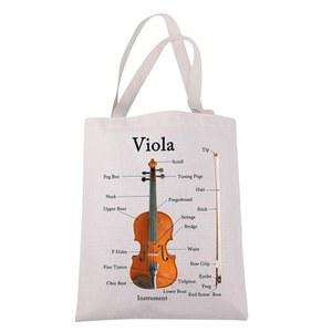 JXGZSO 비올라 뮤지션 토트백 - 아나토미 애호가 플레이어 교사 비올리스트 선물