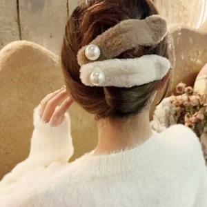 빅사이즈 다용도 털 헤어집게핀 겨울머리핀