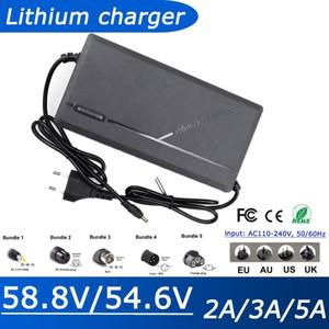 54.6V 58.8V 2A 3A 5A 48V 52V 리튬 이온 배터리 충전기 13S 14Slithium 소켓/커넥터 대용량
