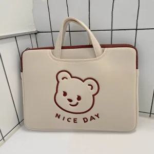 곰돌이 맥북 노트북 손잡이가방 노트북파우치 13 14인치 15인치 16인치 17인치