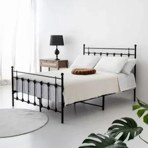 철제 침대프레임 더블 튼튼한 조립식 침대