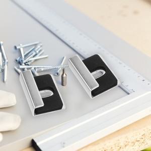 8개 미러 클립 벽걸이 304 스테인리스 스틸 유리 고정 브래킷 하드웨어 벽 (거울 프레임용)