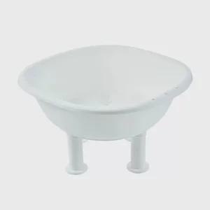 가정용 높은 세숫대야 목욕 화이트대야+다리 세수대야 세면대 받침대 조립