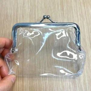 투명 미니 동전 파우치 똑딱이 지갑 캐주얼 소형 핸드백 아이템