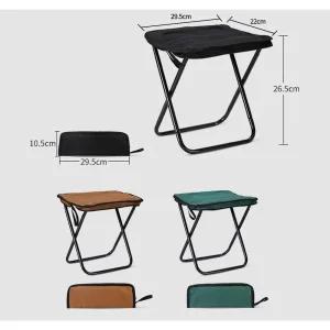 이지마운틴 초경량 파우치형 휴대용 의자, 블랙, 1개