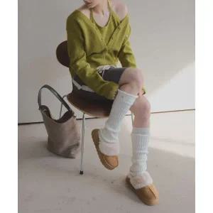 CHAAKAN 포븐 퍼안감 밴딩 어그 슬리퍼 WTSDR4f206