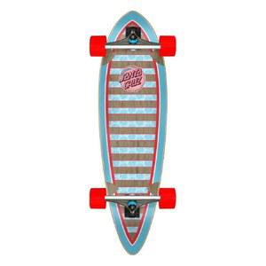 산타 크루즈 스케이트보드 디코더 웨이브 핀테일 롱보드 크루저, 9.2인치 x 33인치