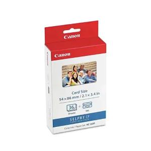 캐논 KC-36IP 포토팩 카드형 사진용지 36매+잉크 세트 3팩 (108매)
