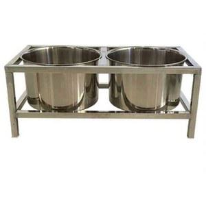 스테인레스 강아지용 밥그릇 애견 식기 대형견물그릇