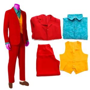 스투피드 여성용 호아킨 조커 자켓 + 셔츠 + 조끼 + 바지 세트