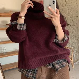 라비오 울 하이넥 니트 85205 빅사이즈 여성의류