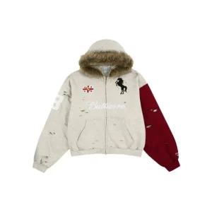 [정품] Protocol Index Buttivore Fur Lining Zip Hoodie Oatmeal Melange 프로토콜 인덱스 버티보어 퍼 리