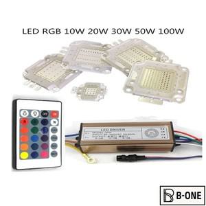 LED RGB 칩 고출력 COB 램프, 10W, 35mli 비즈, 드라이버, 에피스타, DIY 스포트라이트 투광 조명용