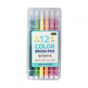 재미존 3000 칼라붓펜세트 12색 유아미술 그림도구 채색도구