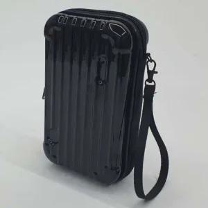 여행용 미니 하드캐리어 파우치 가방 블랙