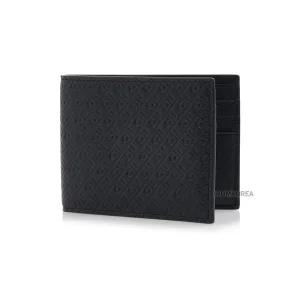 [페라가모] SS25 남성 올어버 로고 반지갑 66 1565 NERO 0780059