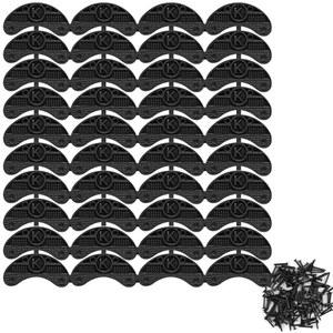 ECNHIVE 40개 신발 검은색 고무 플레이트 수리 못으로 낡은 위한 및 교체하는 패치, 160개의 부츠 수리를 밑창 탭,