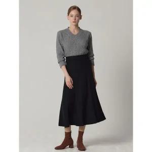 [데코]펀칭 플레어 니트 밴딩 스커트 택가격 88000원 _P412357847