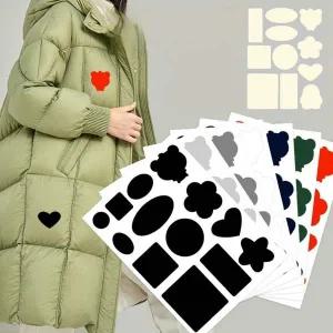 옷 붙이는 화이트 와펜 스티커 리폼 패치 패션