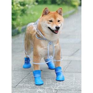 반려동물 실리콘 장화 미끄럼 휴대용 소프트 보호대 스노우 사계절 위드레오 강아지양말 양털