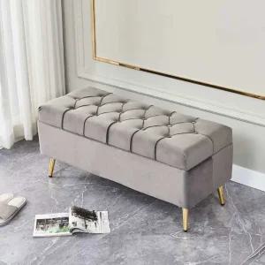 수납 벤치 소파 양털 벨벳 체어 모던 인용 쇼파 핑크