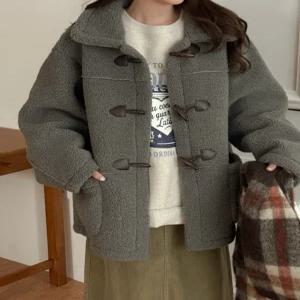 푸드링 덤블 하프 더플 코트 85241 빅사이즈 여성의류