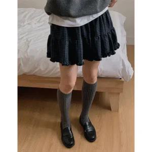 [퍼니걸스]밴딩 체크 캉캉 프릴 미니 스커트 9167 여성의류_P412367399