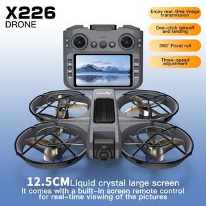 6채널 자이로스코프 원격 제어 드론 HD 항공 촬영 브러시리스 모터 광학  고도 유지 쿼드콥터