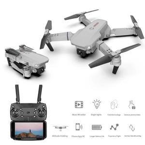 E88 미니 소형 RC 드론 싱글 듀얼 카메라 HD 와이파이 Fpv 전문 접이식 쿼드콥터 고정 높이